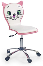 Karin skrivbordsstol för barn - Vit/rosa