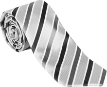 Grått stripete slips
