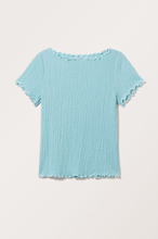 Fitted Smock Top - Turquoise