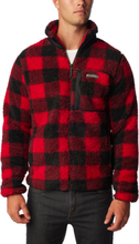 Columbia Montrail Men's Winter Pass Print Fleece Full Zip Mountain Red Check Långärmade vardagströjor M