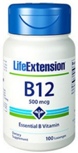 Vitamine B12 - 500 Mcg 100 zuigtabletten - Life Extension