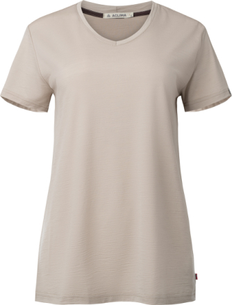 Aclima Aclima Women's LightWool 180 Loose Fit Tee Simply Taupe Kortermede trøyer M