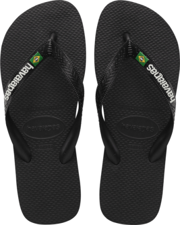 Havaianas Men's Brasil Logo Black/Black Sandaler 43/44