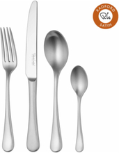 Radford Satin Cutlery Set, 24 Piece For 6 People Home Tableware Cutlery Cutlery Set Silver Robert Welch
