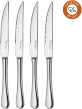 Radford Bright Steak Knife, Set Of 4 Home Tableware Cutlery Steak Cutlery Silver Robert Welch