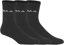 Bula Bula Men's Classic Socks 3pk BLACK Hverdagssokker 37/39