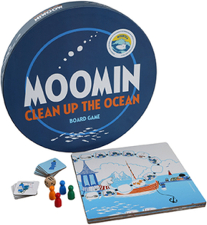 Moomin Board Game - Clean Up The Ocean Toys Puzzles And Games Games Board Games Blå MUMIN*Betinget Tilbud
