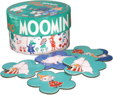 Moomin Round Memo With Flower Bricks Toys Puzzles And Games Games Memory Multi/patterned MUMIN