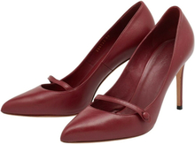 Gucci Dark Red Leather Mary Jane Pumps