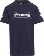 Hmlbox T-Shirt S/S T-shirts Short-sleeved Blå Hummel*Betinget Tilbud