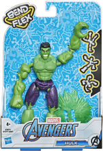 Marvel Avengers Bend And Flex Hulk Toys Playsets & Action Figures Action Figures Kakigrønn Marvel*Betinget Tilbud