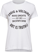 Walk Blason Designers T-shirts & Tops Short-sleeved White Zadig & Voltaire