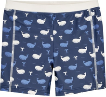Playshoes UV-beskyttende bad shorts Whale marine