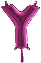 Bokstavsballong Mini Rosa - Bokstav Y