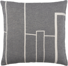 Architecture Cushion - Cotton Home Textiles Cushions & Blankets Cushions Grey Kristina Dam Studio
