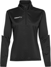 Progress Halfzip Ls Tee W Sport Sweat-shirts & Hoodies Sweat-shirts Black Craft
