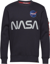 Nasa Reflective Sweater Sweat-shirt Genser Blå Alpha Industries*Betinget Tilbud
