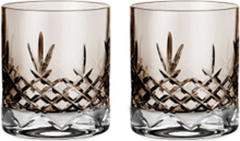 Crispy Lowball Copal - 2 Pieces Home Tableware Glass Whiskey & Cognac Glass Grey Frederik Bagger