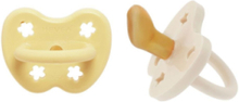 Two-Pack Orthodontic Pacifier 3-36 Months Baby & Maternity Pacifiers & Accessories Pacifiers Yellow HEVEA