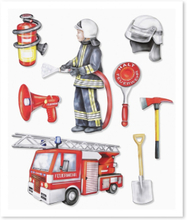 XXL 3D-Sticker Feuerwehr
