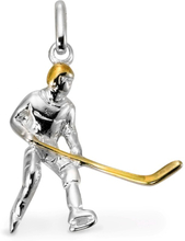 Rhomberg Herren Anhänger Silber bicolor Eishockey