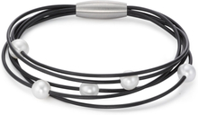 TeNo Damen Perlarmband aus Kautschuk und TeNo Protect. Magnetschliesse 21 cm