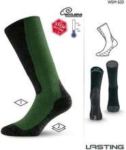 Lasting Warme Merino WSM Trekking-Socken - Grün -