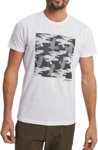 AUDEN CAVILL Herren Kurzarm T-Shirt Rundhals-Shirt 21WACMTST00003 Carver Weiß