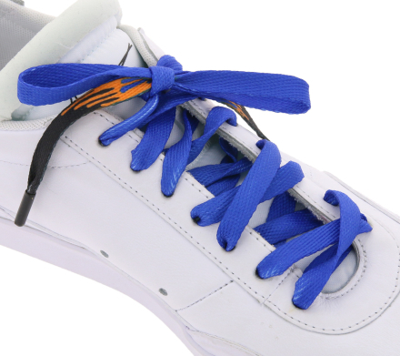 TubeLaces Schuhe Schnürbänder trendige Schnürsenkel Navy/Schwarz/Orange