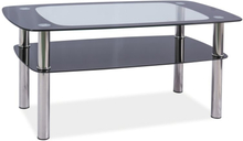 Kaitlin soffbord 100 x 60 cm - Krom/svart