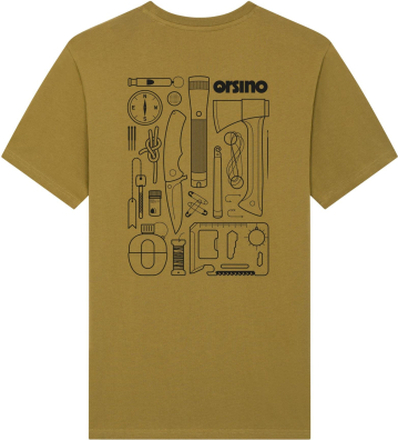 orsino Survival Tools Bio T-Shirt - Olive Oil -