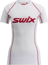 Swix Swix Racex Classic Short Sleeve W Bright White/Swix Red Undertøy overdel S