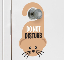 Muis niet storen deursticker