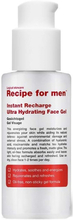 Recipe for men Instant Recharge Ultra Hydrating Face Gel 75 ml