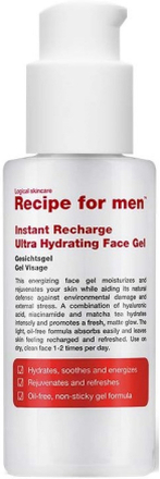 Recipe for men Instant Recharge Ultra Hydrating Face Gel 75 ml