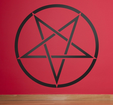 Muursticker Omgekeerd Pentagram