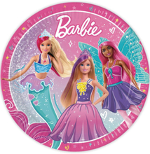 8 stk Barbie Tallerkener 23 cm