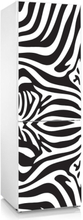 Sticker koelkast patroon zebra