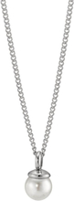 TeNo Damen Pearl Drop Halskette Edelstahl mit Muschelperle, 42cm