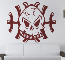 Skelet doodkop logo sticker