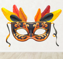 Sticker decoratie carnaval masker