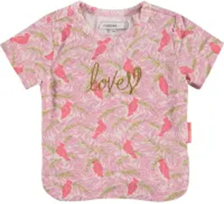 noppies Monsey Freizeit T-Shirt niedliches Rundhals-Shirt für Babys Rosa/Violett