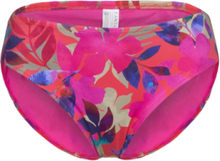 Playa Del Carmen Mid Rise Bikini Brief Swimwear Bikinis Bikini Bottoms Bikini Briefs Pink Fantasie