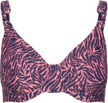 Tidra Bikini Covering Underwired Bra Swimwear Bikinis Bikini Tops Wired Bikinitops Pink Femilet