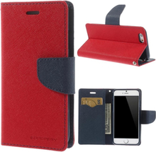 iPhone 4/4s Plånboksfodral Plånbok Fodral Skal Skydd Röd