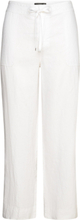 Linen Drawcord Pant Bottoms Trousers Linen Trousers White Lauren Women