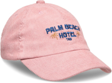 Corduroy Palm Beach Cap Accessories Headwear Caps Pink TUMBLE 'N DRY