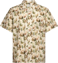 Air Shirt Ss Block Tops Shirts Short-sleeved Cream Fat Moose