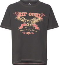 Ultimate Surf Relaxed Tee Sport T-shirts & Tops Short-sleeved Black Rip Curl