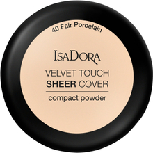 IsaDora Velvet Touch Sheer Cover Compact Powder Fair Porcelain - 10 g